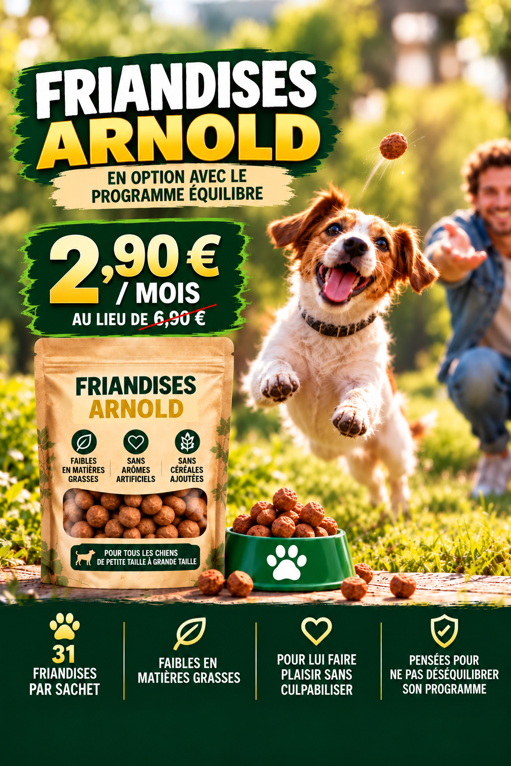 Informations nutritionnelles des croquettes ARNOLD