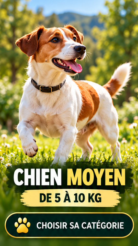 Chien moyen de 5 à 10 kg