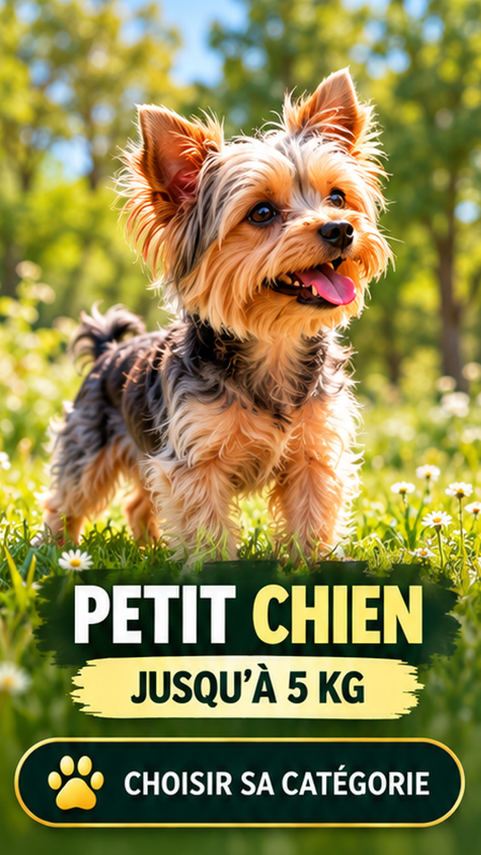 Petit chien jusqu'à 5 kg